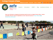 Tablet Screenshot of college-francais-ibiza.com